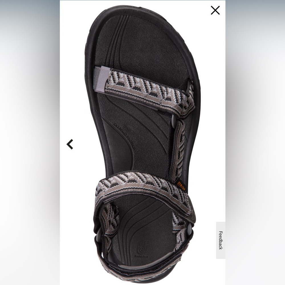 Teva Hurricane 4 Ouray Black Sport Sandals for Men- Like New! - Picture 5 of 8